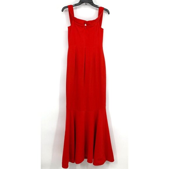 NBD Dress Maracuya Gown Red Maxi Off Shoulder Sweetheart NWT - Picture 10 of 15